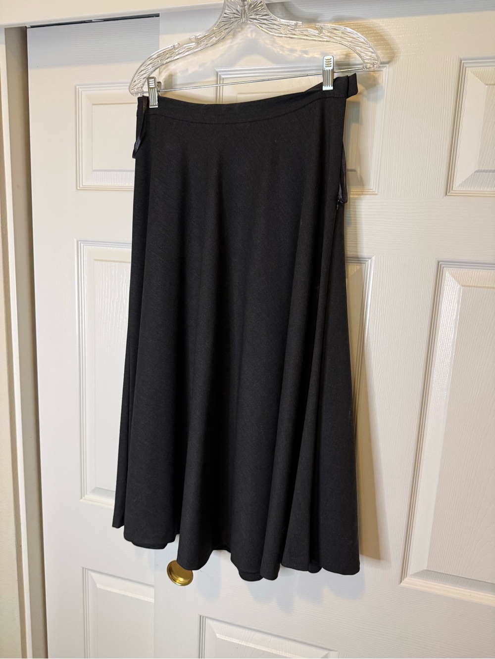 Ralph Lauren Black A-Line Midi Skirt